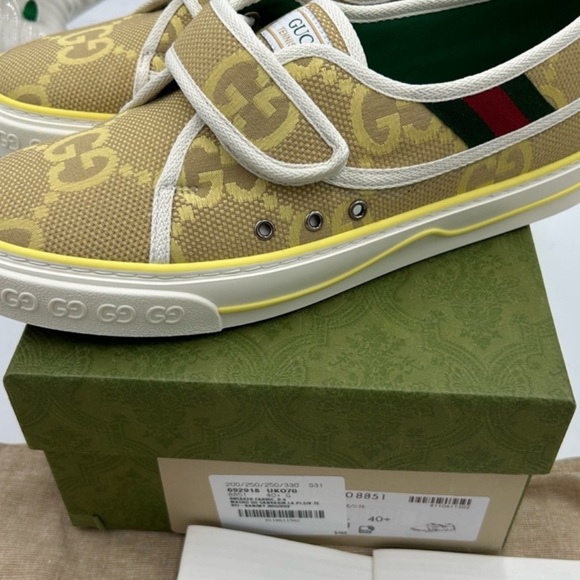Gucci Women's tennis 1977 original canvas sneakers . Size 40.5 - Picture 2 of 8